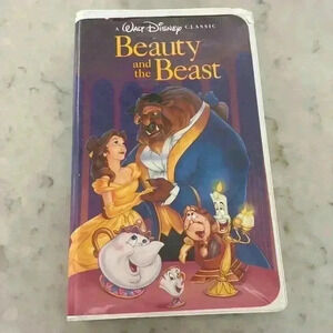 Vintage VHS Beauty and the Beast Black -  Diamond Series